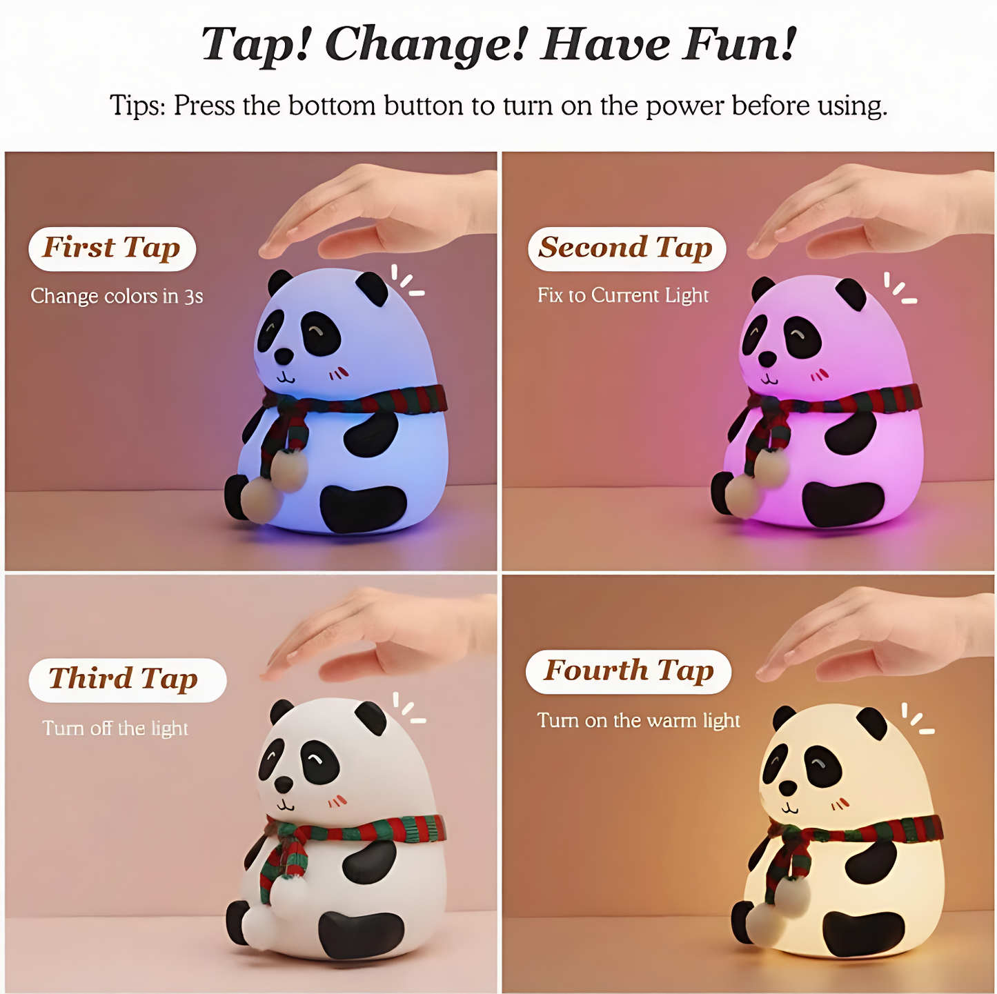 Cute Panda lamp