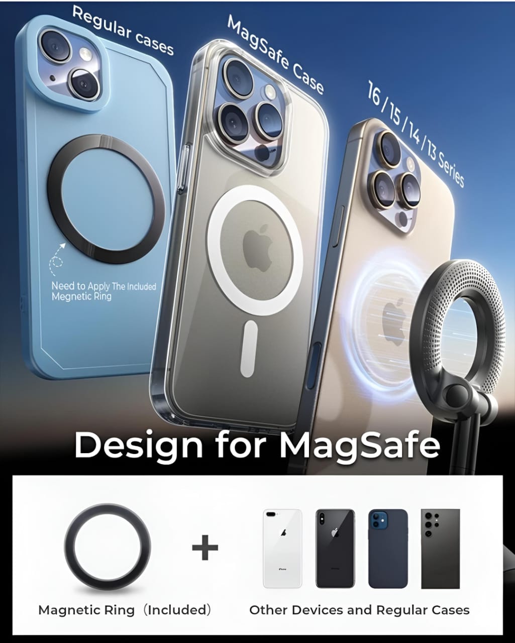 "360° Vacuum Suction Magnetic Phone Holder
